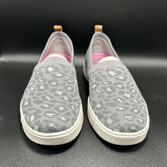 Ryka Slip On Shoe Women’s 8W Purple Animal Print Stretch Knit - Hera TINI - Picture 2 of 7